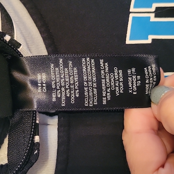 Carolina Panthers Sweatshirt Hoodie - Picture 5 of 10